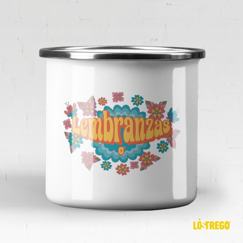Taza "Lembranzas" – Estilo hippie con alma gallega