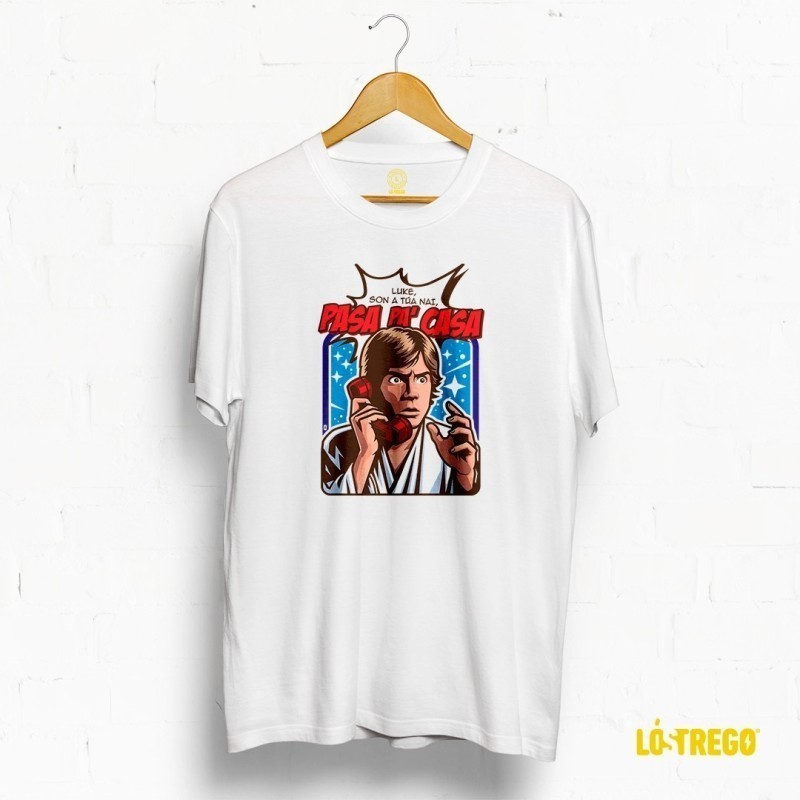 Camiseta Unisex "Luke, Pasa Pa’ Casa" – Star Wars á galega
