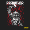 Camiseta “Predathor” – Predator + Mjölnir con estilo heavy galego