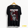Camiseta “Predathor” – Predator + Mjölnir con estilo heavy galego