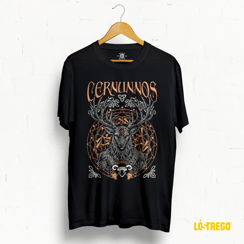 Camisola "Cernunno" - Dios celta de la natureza en modo metal