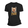 Camiseta negra con diseño de 'Comisión de Fiestas' inspirado en El Resplandor.