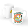 Taza "Galiña Vella Fai Bo Caldo" – Humor y sabiduría gallega