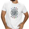 Camiseta branca con deseño "Nacións Celtas", un símbolo de identidade e orgullo celta.