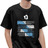Camiseta de algodón co mapa de Galicia e a bandeira galega.