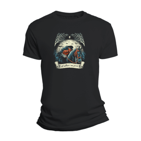 Camiseta Unisex "A cabeza non para" – Retranca con toque siniestro.